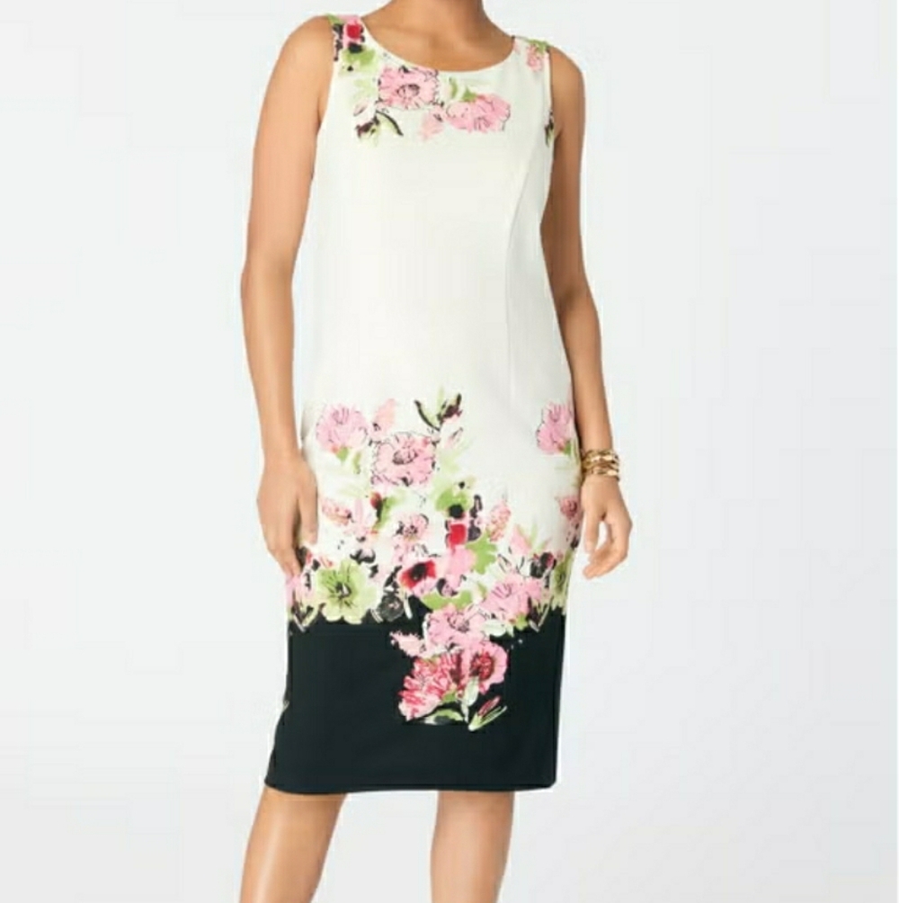 Maya Brooke Printed Jacket & Dress Set. Size: 20W - Picture 2 of 16